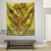 Wall26 - "Blossoming Almonds on Red" by Vincent van Gogh - Fabric Tapestry, Home Decor - 51x60 inches   